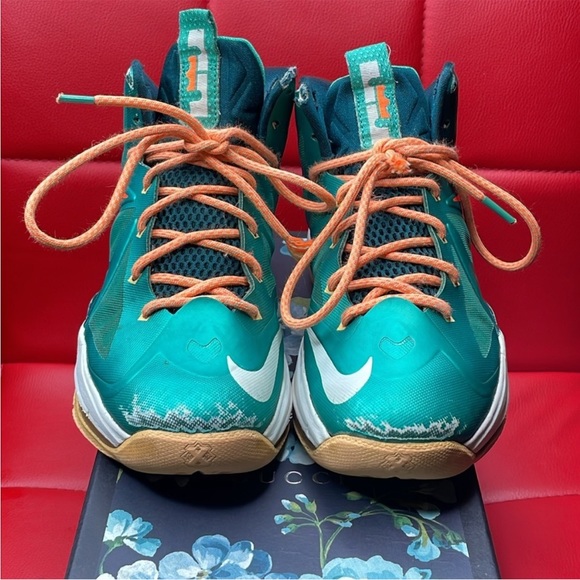 🌴🔥Nike LeBron X Miami Dolphins - Picture 6 of 9